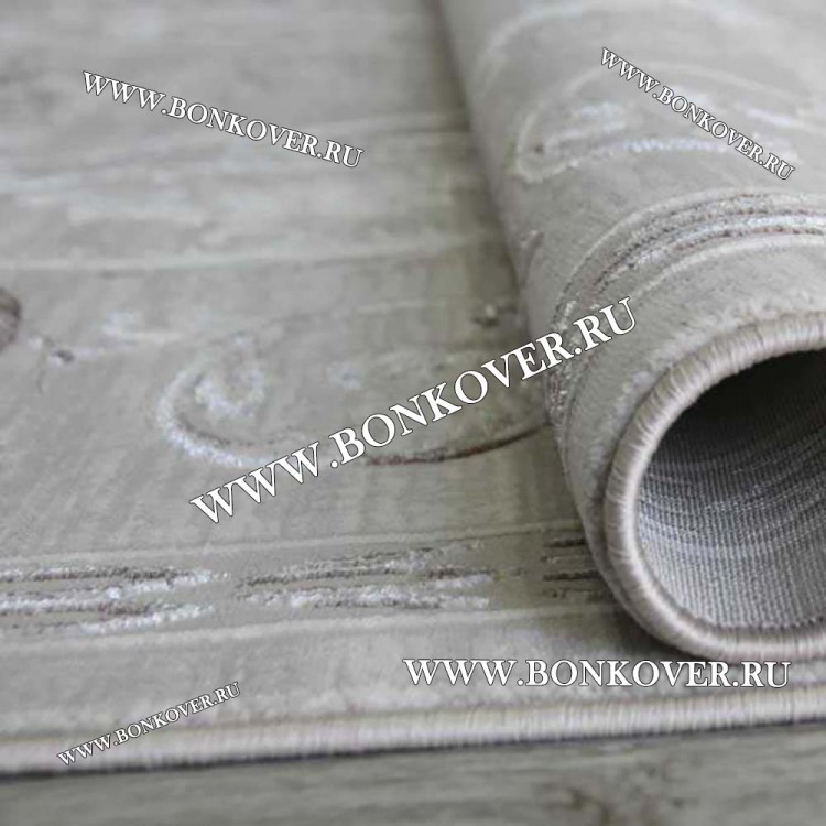 Ковер Турция Для Гостиной Дизайн 63 Серый с Бежевым