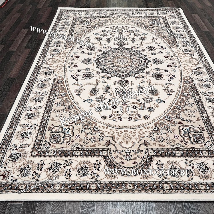 Турецкий Ковер Медальон дизайн 70 Бежевый